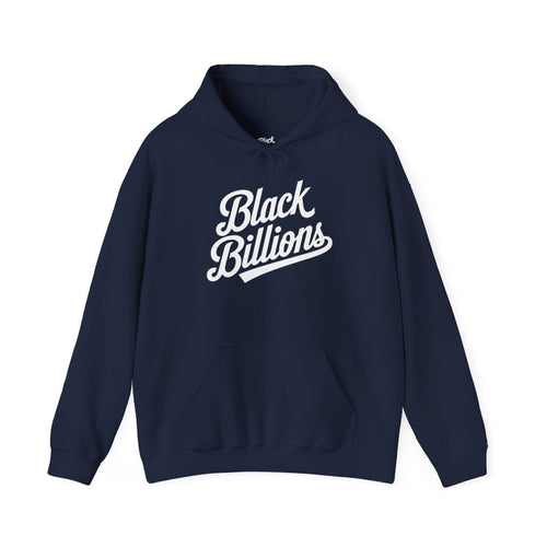 Black Billions™ Jumbo Script Hoodie | Premium Streetwear Pullover