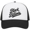 Black Billions Jumbo Script Trucker Hat